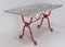 French Cast Iron and Wood Top Garden Bistro Table, 1900s, Image 7