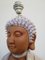 Lámpara escultural de Buda grande de cerámica, años 70, Imagen 10