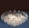 Lámpara de araña "Poliedri" de cristal de Murano transparente, Imagen 3