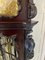 Grande Horloge Tubulaire Antique Victorienne en Acajou Sculpté et Marqueterie 10