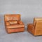 Large Mid-Century Lounge Chairs in Leather, Set of 2 3