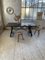 Brutalist Black Oak Farm Table 8