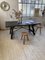 Brutalist Black Oak Farm Table 3