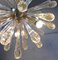 Lámpara de araña Sputnik "Drops" de cristal de Murano dorado transparente de Murano Glass, Imagen 2