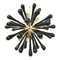 Schwarzer "Drops" Sputnik Kronleuchter aus Muranoglas von Murano Glas 1