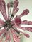 Lámpara de araña "Drops" Sputnik de cristal de Murano rubí de Murano Glass, Imagen 4