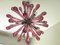 Rubinroter "Drops" Sputnik Kronleuchter aus Muranoglas von Murano Glas 3