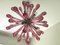 Ruby Murano Glass “Drops” Sputnik Chandelier from Murano Glass 3