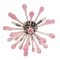 Pink Murano Glass “Drops” Sputnik Flush Mount from Murano Glass 1