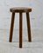 Tabouret Tripode en Bois, 1950 1