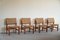 Danish Modern Pitch Pine & Papercord Dining Chairs by Vagn Fuglsang, 1970s, Set of 4, Image 13