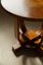 Danish Art Deco Walnut Round Side Table or Coffee Table, 1940s, Image 4