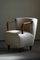 Art Deco White Bouclé Lounge Chairs, Set of 2 6