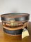 Vintage Black Leather Hat Box, 1920s 13