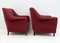 Italienische Mid-Century Modern Sessel & Geschwungenes Sofa aus Samt, 1950er, 3er Set 15
