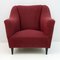 Mid-Century Modern Armchairs & Curved Sofa in Velvet, Italy, 1950s, Set of 3, Image 4