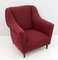 Mid-Century Modern Armchairs & Curved Sofa in Velvet, Italy, 1950s, Set of 3 6