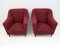 Mid-Century Modern Armchairs & Curved Sofa in Velvet, Italy, 1950s, Set of 3 12