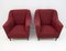 Mid-Century Modern Armchairs & Curved Sofa in Velvet, Italy, 1950s, Set of 3, Image 12