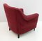 Mid-Century Modern Armchairs & Curved Sofa in Velvet, Italy, 1950s, Set of 3 10