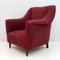 Mid-Century Modern Armchairs & Curved Sofa in Velvet, Italy, 1950s, Set of 3 7