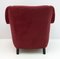 Mid-Century Modern Armchairs & Curved Sofa in Velvet, Italy, 1950s, Set of 3 8