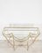 Vintage Gilt Iron & Glass Console Table, 1950s 2