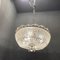 Lámpara de araña italiana con cuentas de cristal, años 60, Imagen 16