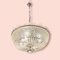 Lámpara de araña italiana con cuentas de cristal, años 60, Imagen 14