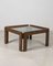 Table Basse Vintage en Bois et Verre par Tobia & Afra Scarpa pour Cassina, 1970s 1