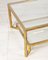 Vintage Coffee Table in Brass and Glass, 1970s 3