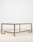 Vintage Coffee Table in Brass and Glass, 1970s 2