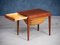 Mid-Century Danish Teak Nightstand or Sewing Table by Severin Hansen for Haslev Møbelsnedkeri, 1950s 5