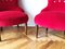 Antique Red Velvet Lounge Chairs, 1900s, Set of 2, Image 2