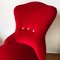 Antique Red Velvet Lounge Chairs, 1900s, Set of 2 4