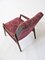 Vintage Armchair in Purple from Jitona, Czechoslovakia, 1960s, Image 10