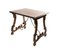 19th Century Spanish Baroque Side Table with Marquetry Top and Wrought Iron Stretchers 13