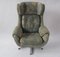 Vintage Swivel Wing Armchair from Up Závody Rousínov, Czechoslovakia, 1970s, Image 9