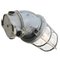 Vintage Industrial Clear Glass Wall Lamp from Industria Rotterdam, Image 5
