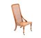 Antiker viktorianischer Stuhl aus Kirschholz mit Rohrgeflecht 5