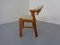 Danish Teak & Beige Wool Chair by Schou Andersen, 1960s 4
