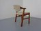 Danish Teak & Beige Wool Chair by Schou Andersen, 1960s 6