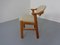 Danish Teak & Beige Wool Chair by Schou Andersen, 1960s 3