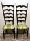 Italian Wood with High Backrest Chiavari Chairs in the Style of Paolo Buffa, Set of 2 1