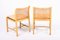 Midcentury Danish Side Chairs in Ash & Cognac Leather, 1960s, Set of 2 4