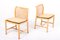 Midcentury Danish Side Chairs in Ash & Cognac Leather, 1960s, Set of 2, Image 2