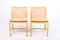 Midcentury Danish Side Chairs in Ash & Cognac Leather, 1960s, Set of 2, Image 1