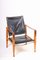 Midcentury Danish Lounge Chair in Patianted Leather by Kaare Klint for Rud. Rasmussen 1