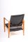 Midcentury Danish Lounge Chair in Patianted Leather by Kaare Klint for Rud. Rasmussen 4
