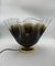 Lámpara de mesa vintage de cristal de Murano marrón de Vistosi, años 60, Imagen 3